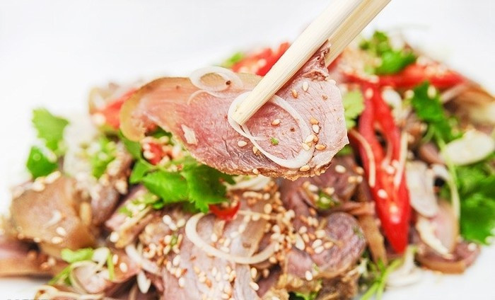 cách làm món dê tái chanh