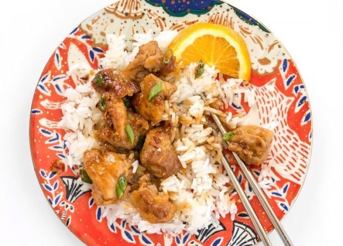 Cách làm gà sốt cam