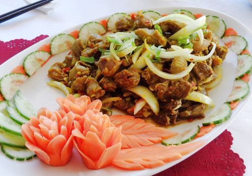 Cách làm món gan gà xào sả ớt 