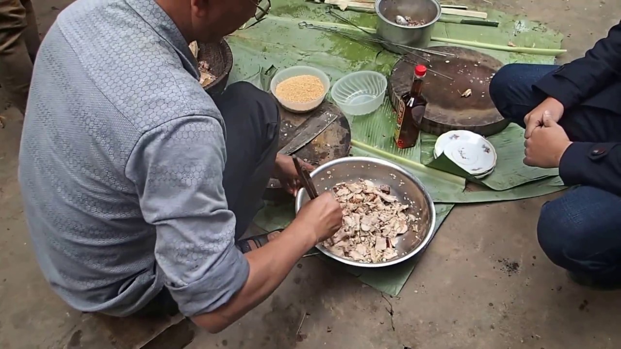 cách làm món thịt lợn rừng tái chanh