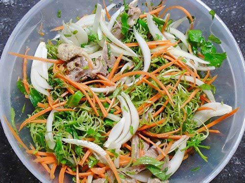 cách làm món nộm vịt thập cẩm