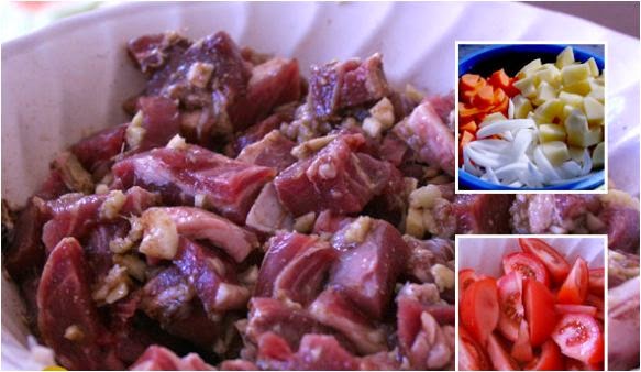 Làm sạch pín bò trước khi chuyển qua ướp gia vị