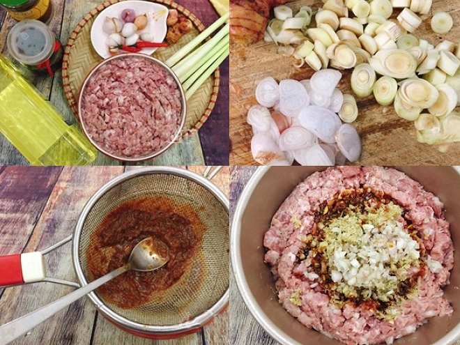 Nguyên liệu làm mắm tép chưng thịt