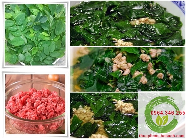 canh rau ngót thịt bằm