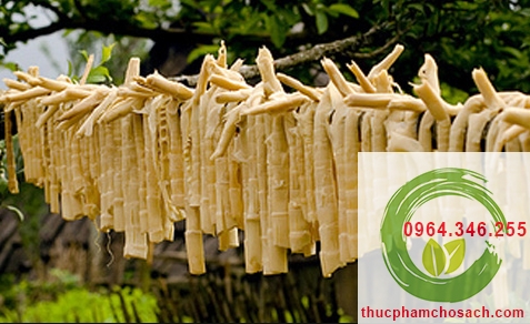 phơi măng khô