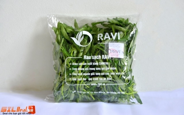 tặng rau sạch ravi
