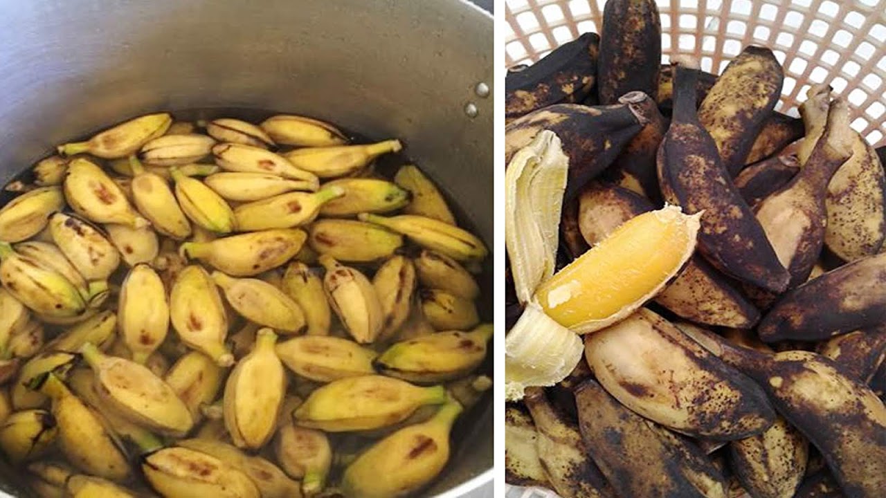 Cách luộc chuối sáp dẻo ngon