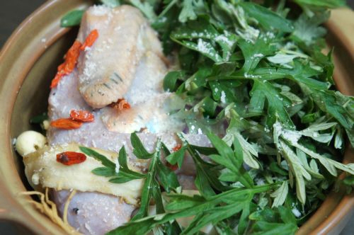 món gà tần cách thủy