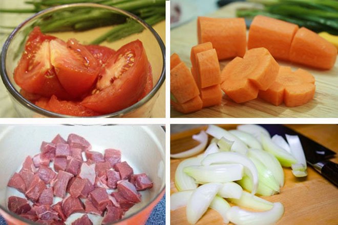 Cách làm món bò sốt vang Cách làm món bò sốt vang