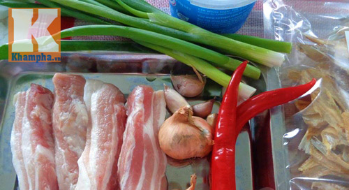 cá khô kho quẹt nguyên liệu