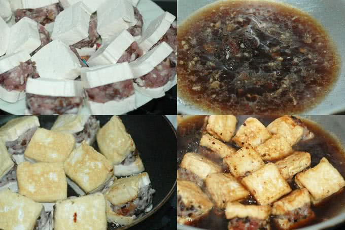 đậu hũ xốt me cách làm