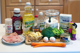 gà xốt chua ngọt kiểu Trung Hoa nguyên liệu