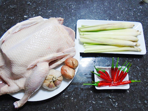 vịt kho sả ớt nguyên liệu