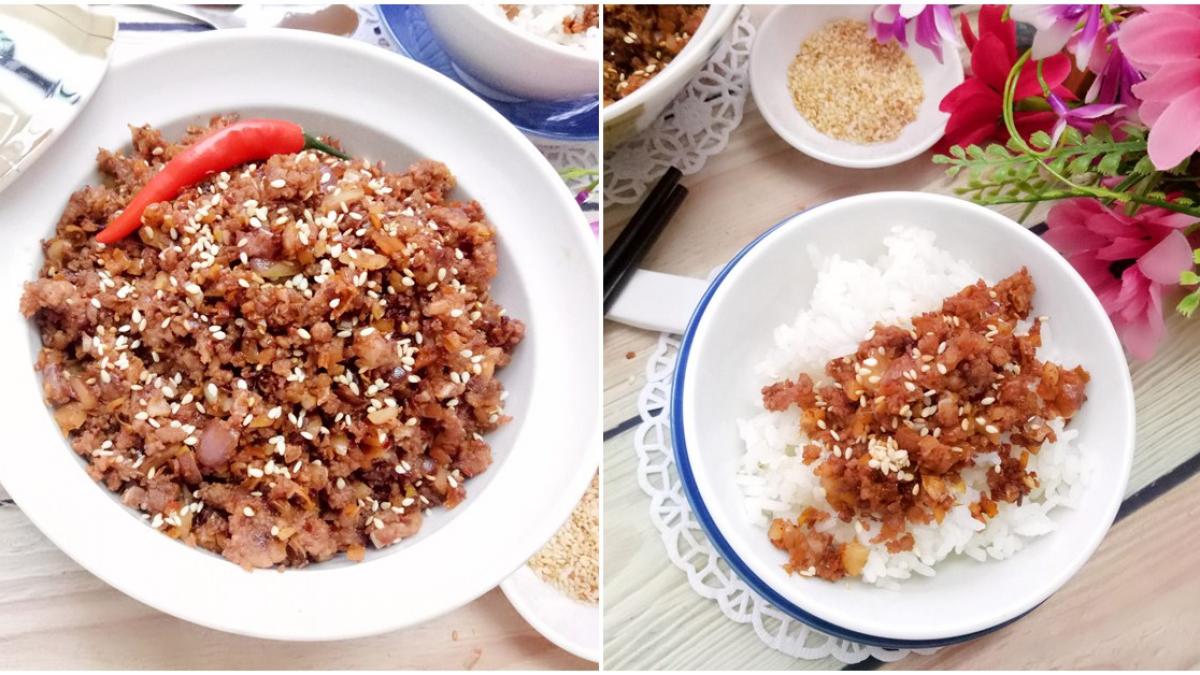 thịt kho ruốc sả