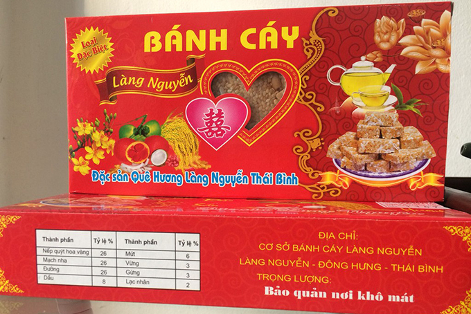 Đặc sản bánh Cáy làng Nguyễn - Thái Bình - 60k/hộp